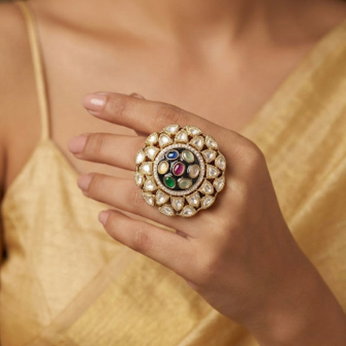 Hiba Kundan Ring